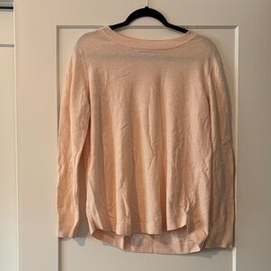 LOFT Soft Peach Crew Neck Sweater